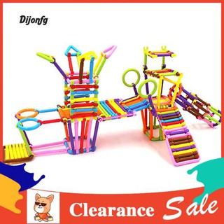 Bộ 135 que nhựa ghép hình mang tính giáo dục luyện trí thông minh dành cho trẻ em