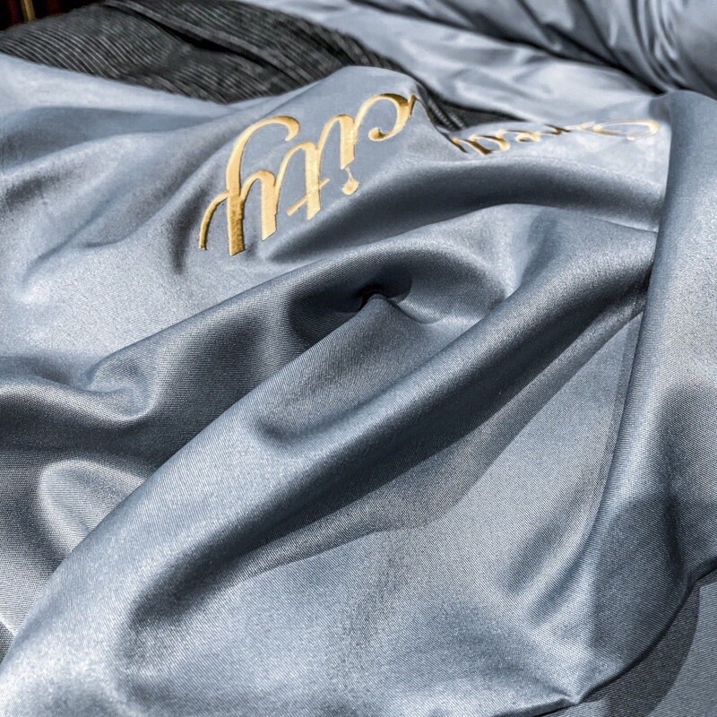 ( TẶNG VỎ GỐI ÔM 50k ) Bộ chăn ga phi lụa DREAM CITY cao cấp | BigBuy360 - bigbuy360.vn