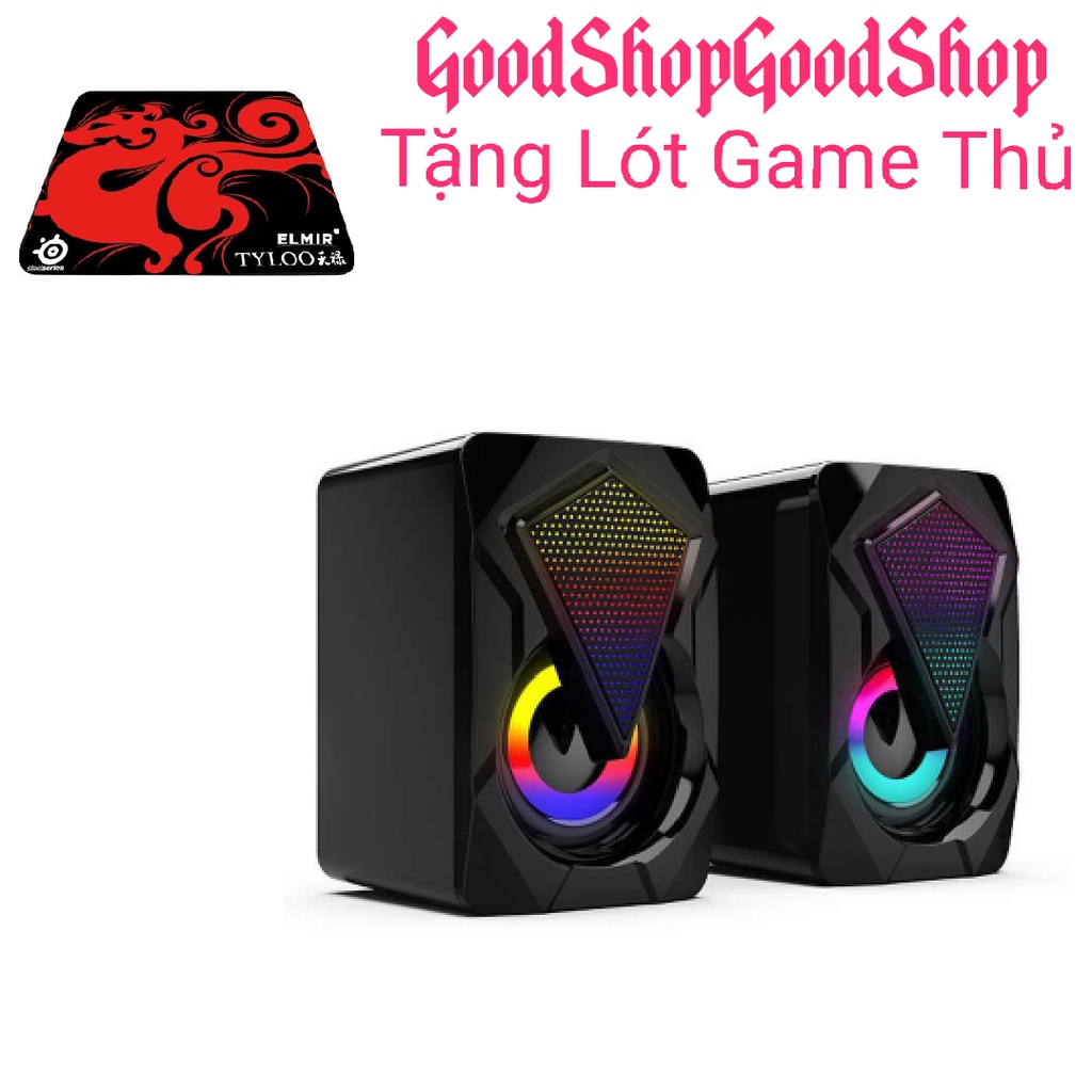 Bộ Loa Máy Tính Mini Dáng Game Thủ X2 Để Bàn Cao Cấp Âm Thanh Siêu Trầm Hỗ Bộ 2 Loa ( tặng lót chuột game thủ )