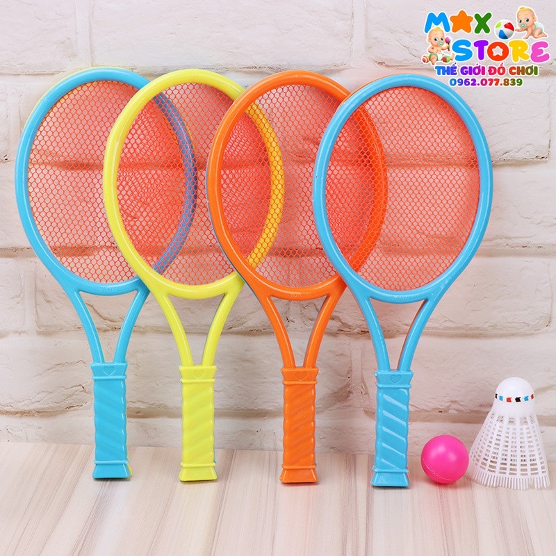 Vợt cầu lông bằng nhựa loại to dài 39cm đồ chơi vận động cho trẻ em (màu ngẫu nhiên)