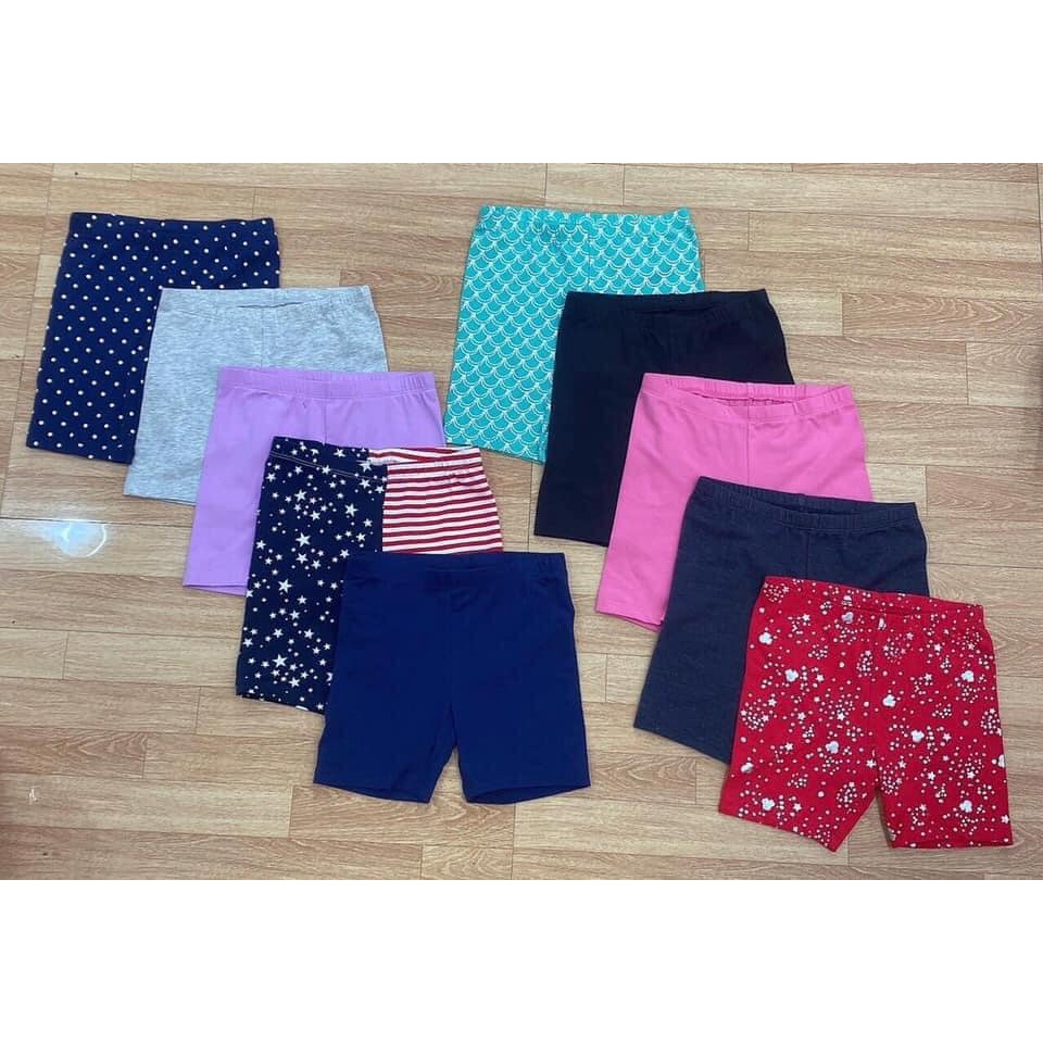 Quần legging đùi cotton bé gái