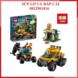 Lepin 02064 Oto thám hiểm rừng xanh - Đồ chơi lắp ráp, xếp hình thông minh