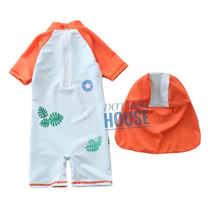 nhiều mẫu 7-21kg có nón che gáy Đồ bơi liền thân mẫu khủng long và hổ cho bé trai bé gái mã SW0303 - DOTAbébi HOUSE