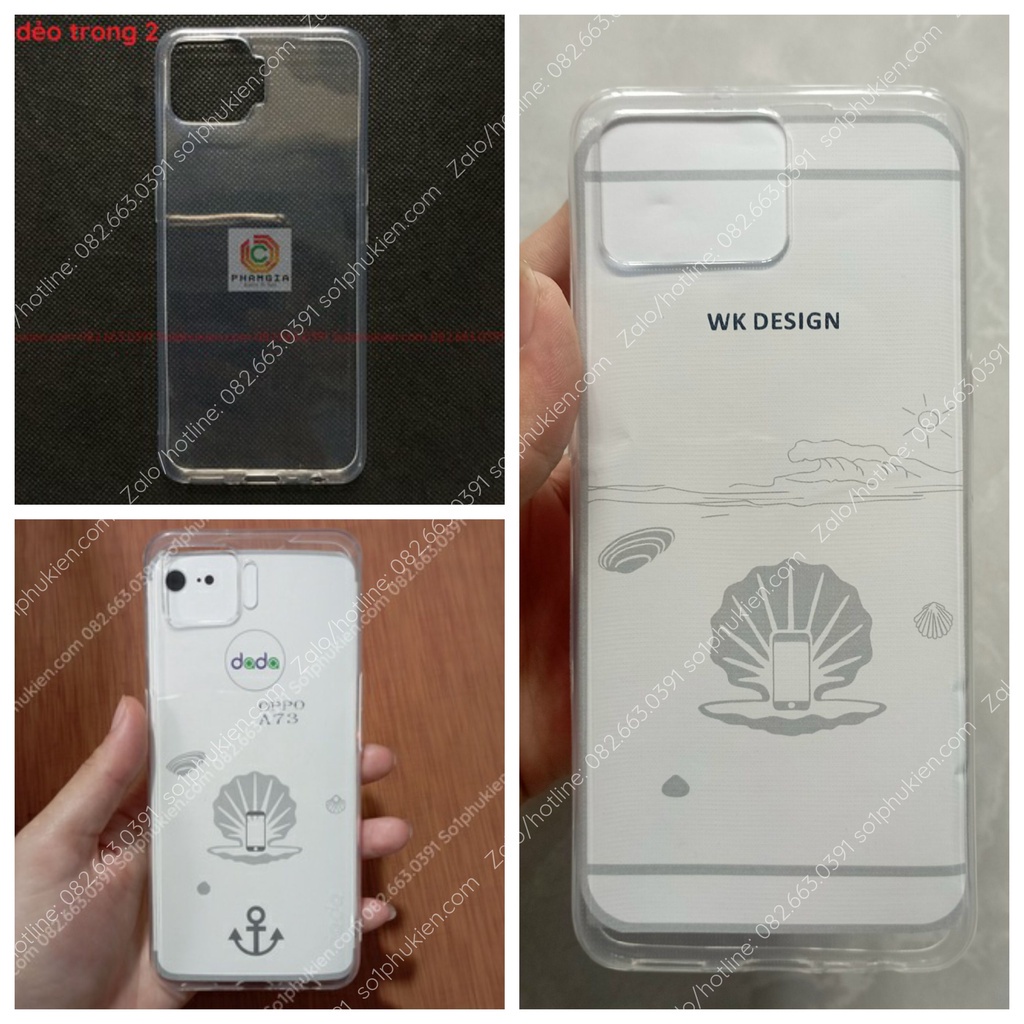 Ốp lưng Oppo A73 dẻo silicon trong suốt, loại cao cấp có viền bảo vệ camera