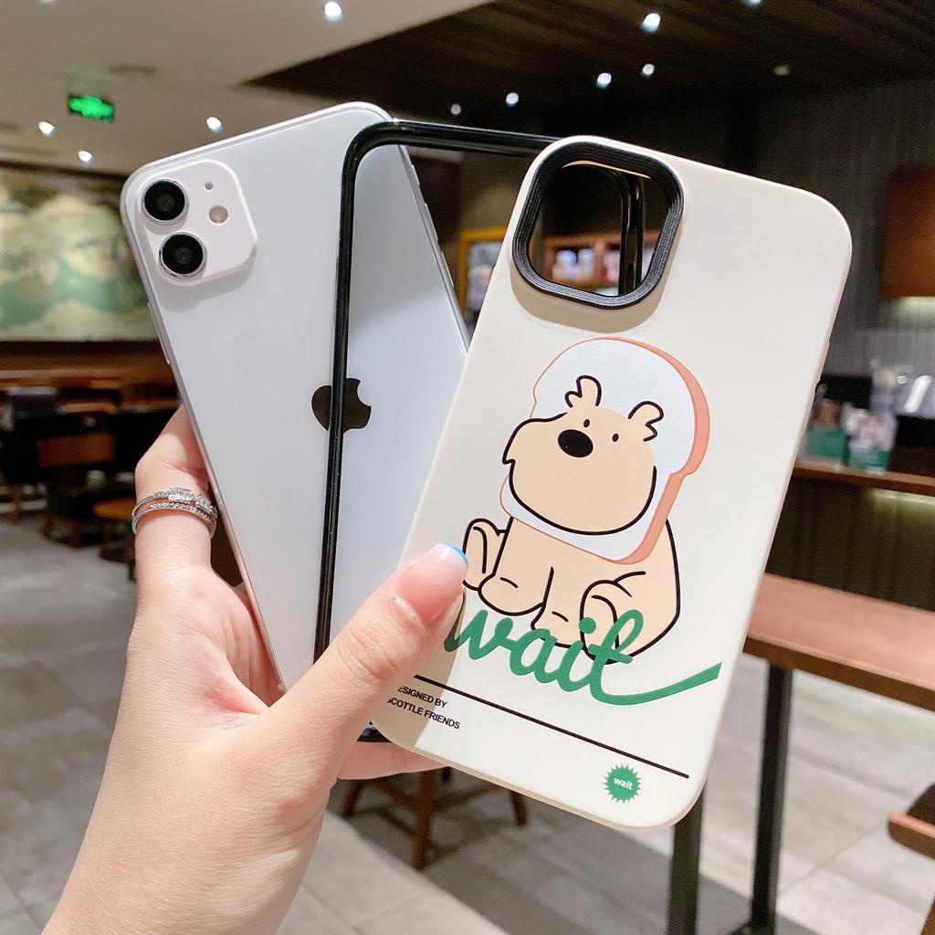 Ốp Điện Thoại Viền Cong in Hình Chú Chó Vui Vẻ 3 Trong 1 Cho iPhone 13Promax 12 11 7Plus X Xs Max XR 8 7