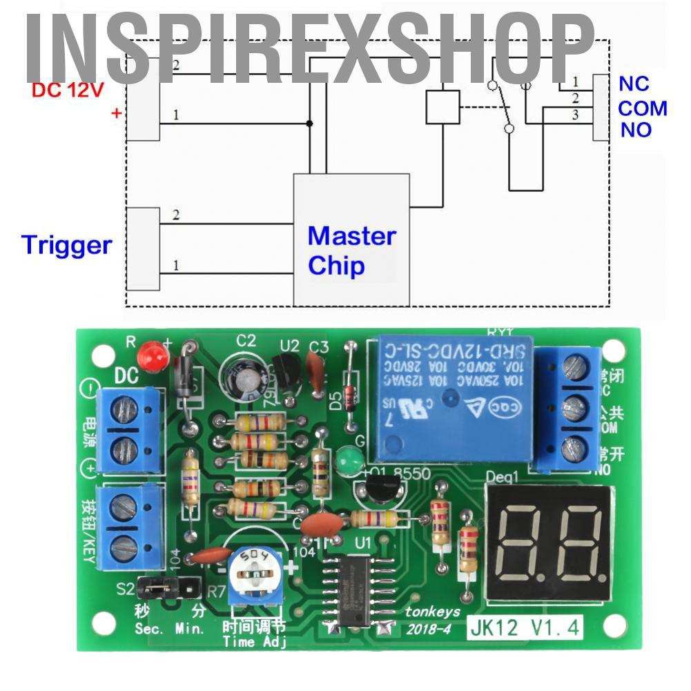 Rơ Le Hẹn Giờ Dc12V 12v Cho Quạt Tản Nhiệt