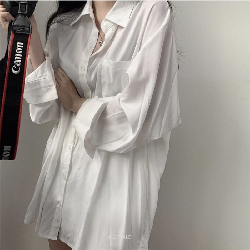 Áo Sơ Mi Tay Dài Thời Trang Quyến Rũ Cho Nữ
