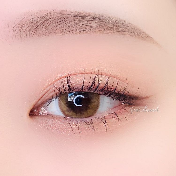 Kính áp tròng cận Blue Eyes - MIRACLE BROWN - Lens thời trang giãn nhẹ màu nâu ấm tự nhiên - lens nội địa Hàn