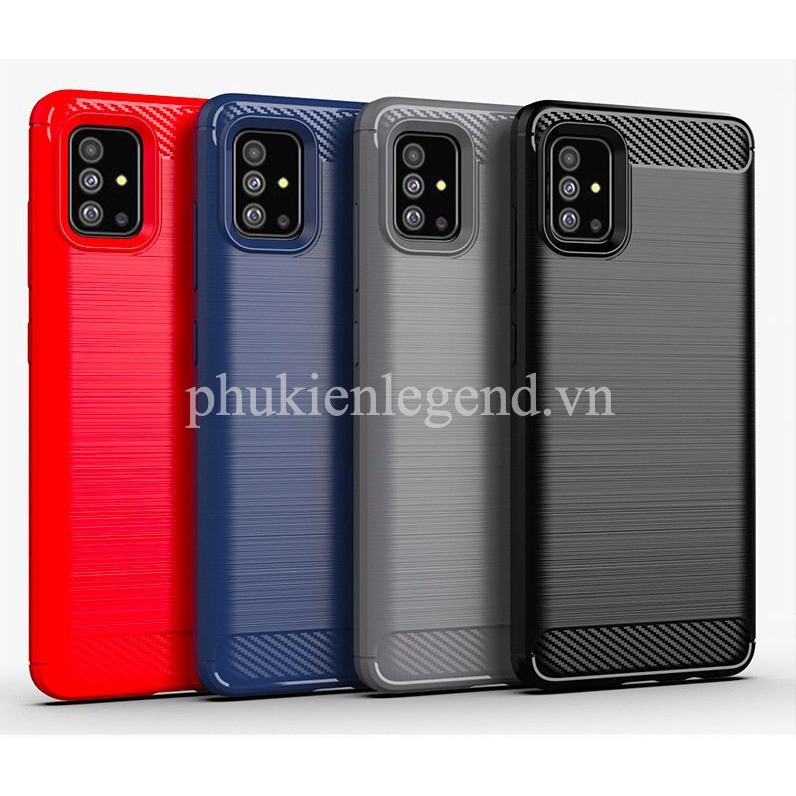 Ốp lưng SamSung Galaxy A51 vân sợi Carbon Rugged