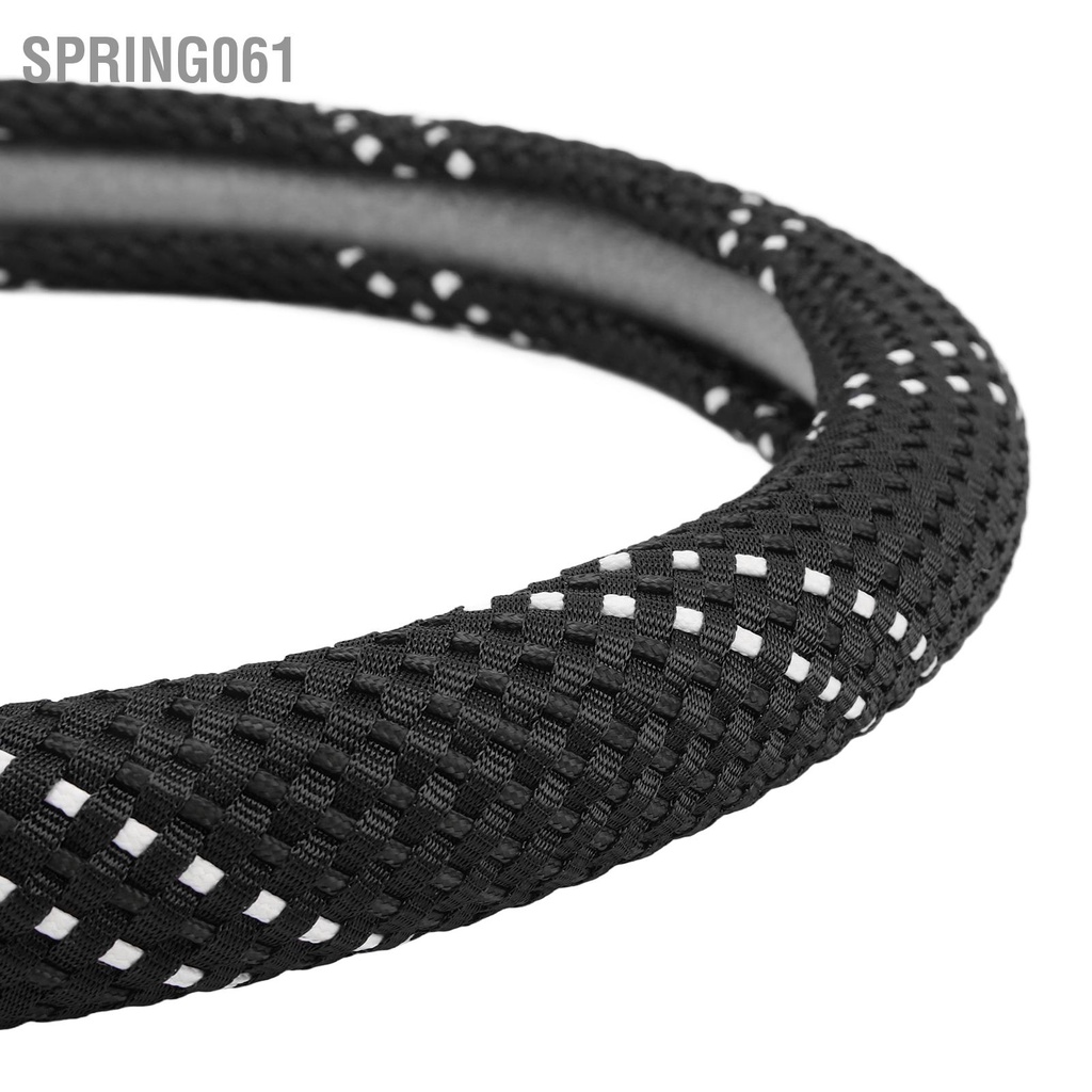 Spring061 Tay lái ô tô 15 inch Nắp bảo vệ Kết cấu dệt tròn Chống trượt Trang trí đa năng