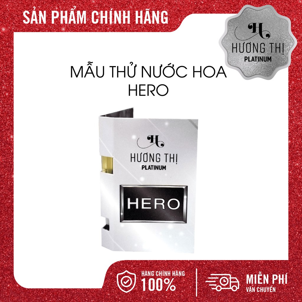 [Mẫu Thử] Nước Hoa Nam Hero Hương Thị Đẳng Cấp Quý Ông 2ml