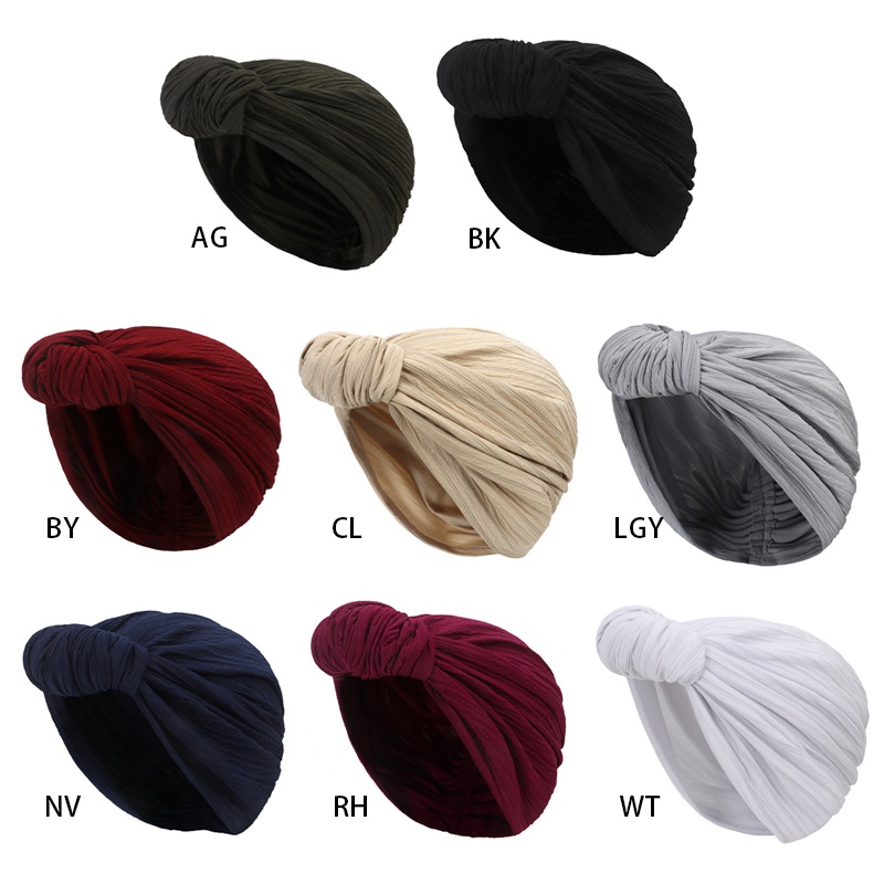 Mũ Turban Thắt Nút Cỡ Lớn Phong Cách Hồi Giáo Cho Nữ
