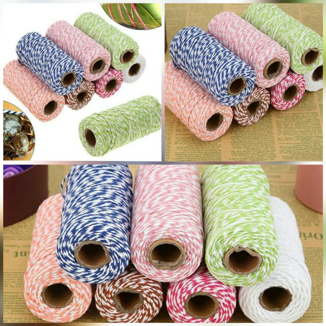 Lẻ 5 mét dây cotton trang trí  Phụ liệu handmade, hộp quà
