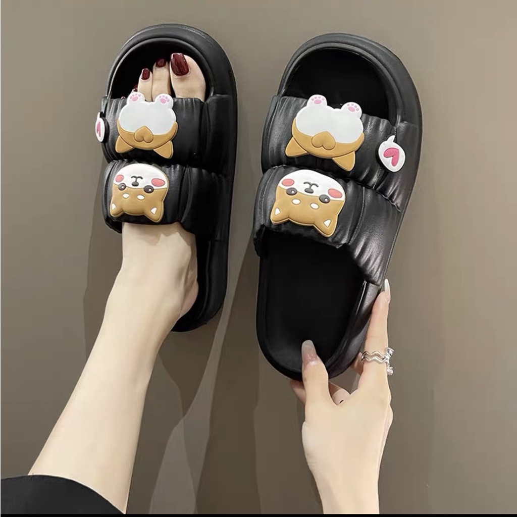 Dép quai ngang SHIBA nhún đế bánh mì chất siêu nhẹ, đi chơi đi biển thoải mái, hàng Quảng Châu cao cấp