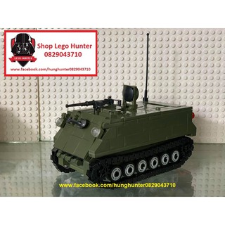Bộ đồ chơi lắp ráp Army Moc Xe thiết giáp M113 APC của quân đội Mỹ ( sơn màu xanh )