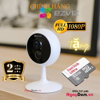 [ TẶNG THẺ NHỚ 32GB ] Camera Wifi 2MP EZVIZ C1C FULL HD 1080P KÈM THẺ NHỚ- Hàng chính hãng bảo hành 24 tháng