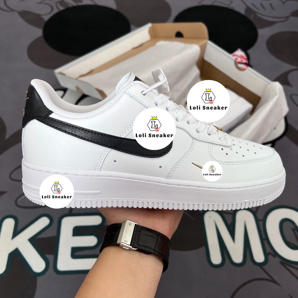 [Loli Sneaker] Giày Sneaker AF1MiniSwoosh Đen - Chất Lượng Cao (Ảnh Thật)