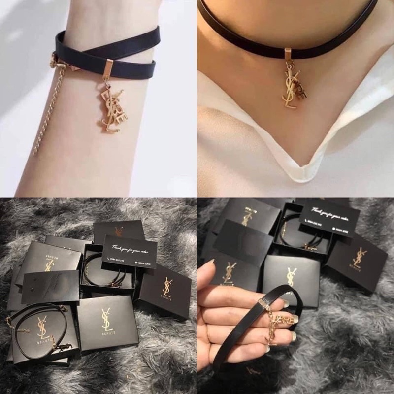 Vòng YSL đeo thành Choker, Vòng Tay Gift Hãng Authentic