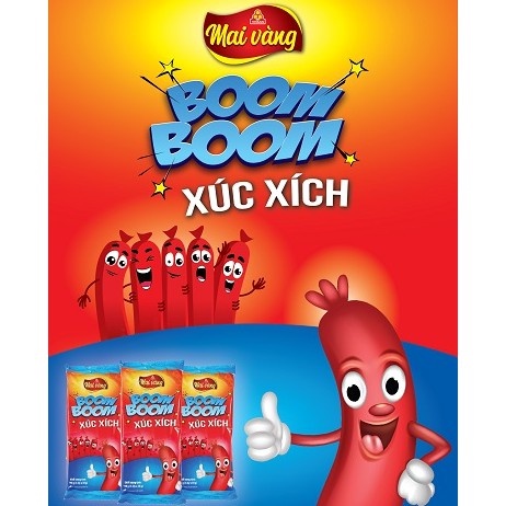 [SIÊU TiẾT KiỆM]  HỘP TO ĐẠI 50 XÚC XÍCH BOOM BOOM, BÉ KHỎE DẠNG CÂY 30GR