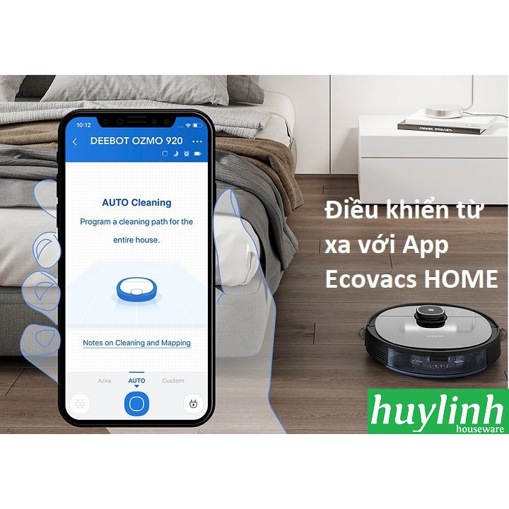 [Mã ELHAMS5 giảm 6% đơn 300K] Robot hút bụi lau nhà Ecovacs Deebot OZMO 920 - Bản Quốc Tế [DX5G] - Chính hãng