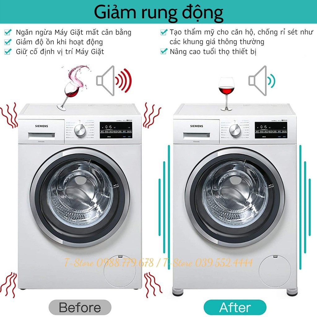 Bộ 4 chân kê Siêu Bền chống rung, đêm cao su, chân đế chống rung máy giặt, máy sấy .Sản Phẩm Hàng Việt Nam Xuất Khẩu