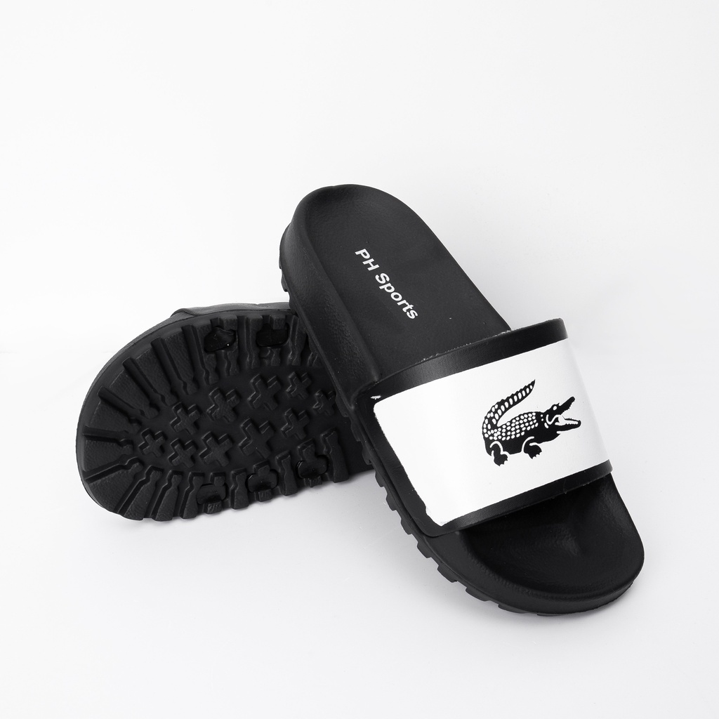 Dép quai ngang nam, nữ siêu nhẹ cá sấu LC D41