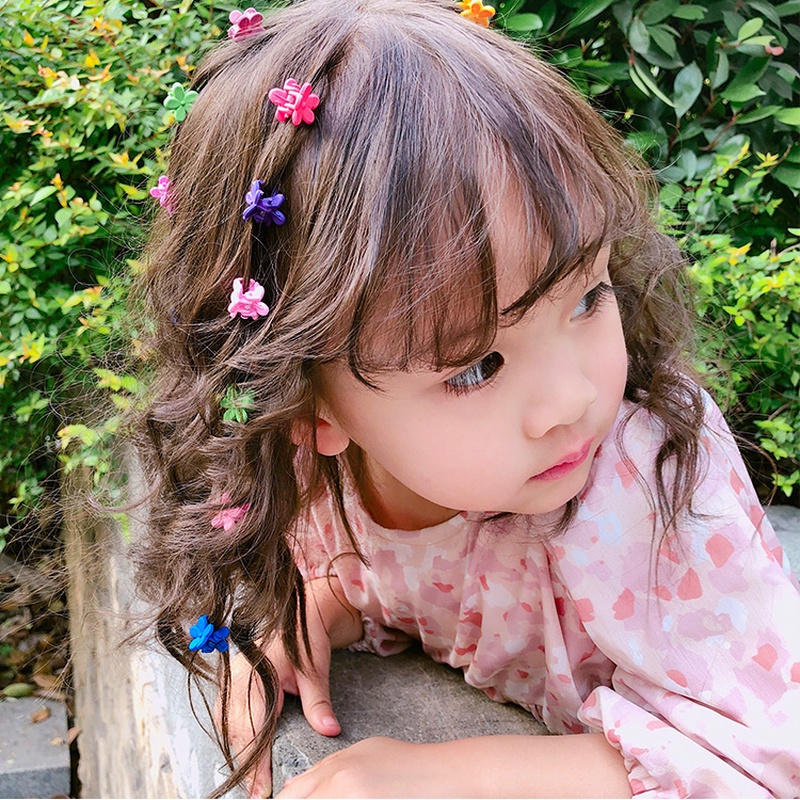 Set 36 Kẹp Tóc Hình Vương Miện Bằng Acrylic Dễ Thương Cho Bé Gái