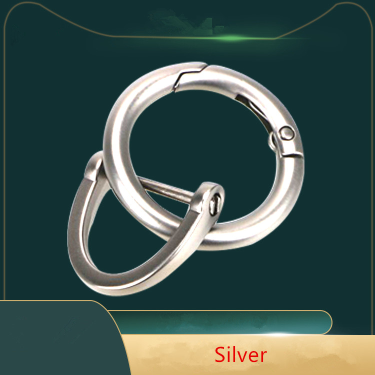 Móc Khóa Kim Loại Hình Chữ D Phong Cách Cổ Điển