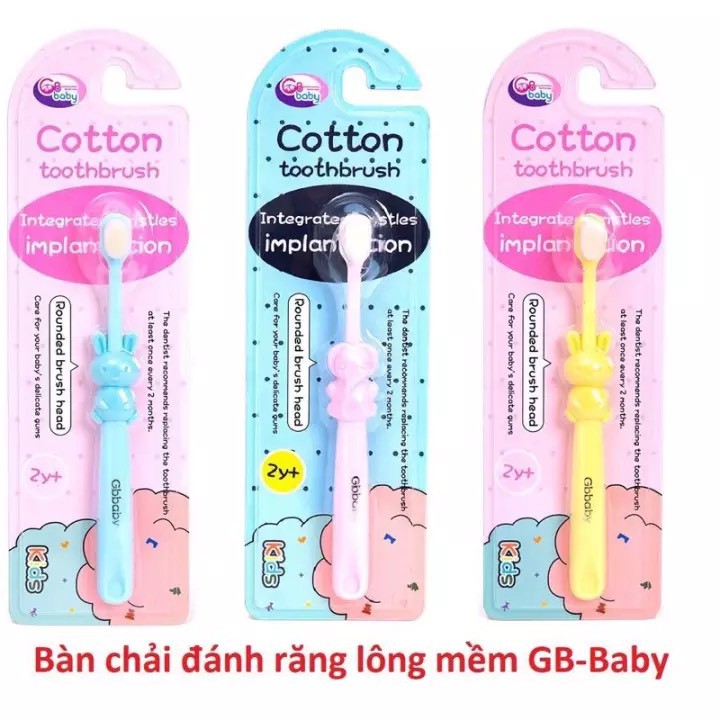 Bàn chải răng cottton mềm mượt cho bé - gb baby