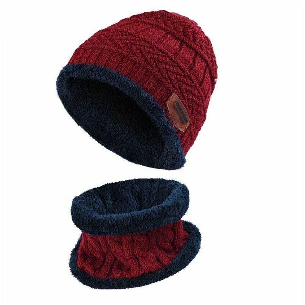 EUCA Mũ beanie Kèm Khăn Choàng Mềm Mại Cho Nữ