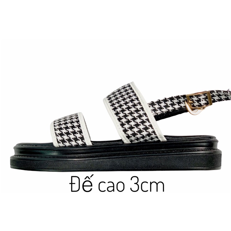 Dép nữ quai hậu.sadal nữ quai dán đế đốc 3cm thời trang bánh mì công sở học sinh nhẹ nhàng êm chân