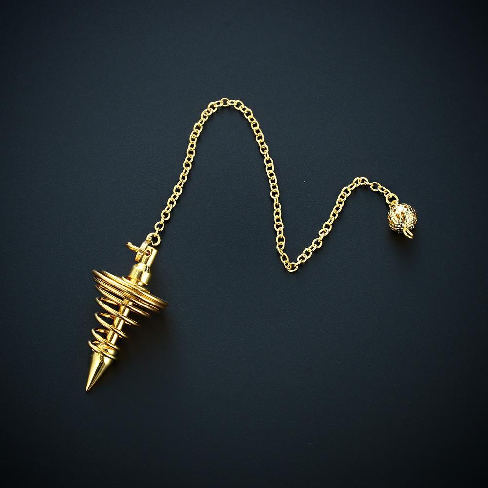 PATH Mặt Dây Chuyền Hình Nón Xoắn Ốc Bằng Đồng Màu Vàng / Bạc Phong Cách Cổ Điển Thời Trang