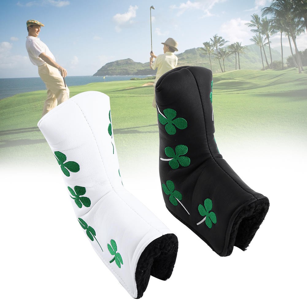 Ốp Vỏ Bọc Đầu Gậy Đánh Golf Pu 2 Màu Xanh Lá Cây