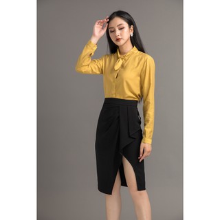 Áo sơ mi dài tay nơ cổ - 20Again