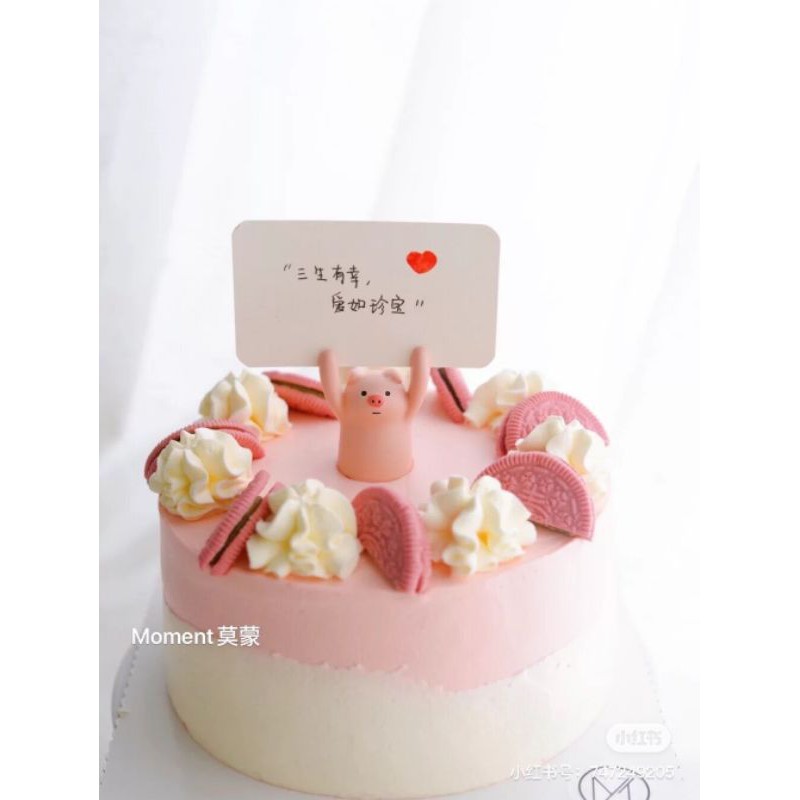 Mô hình chú heo nhỏ trang trí bánh kem sinh nhật