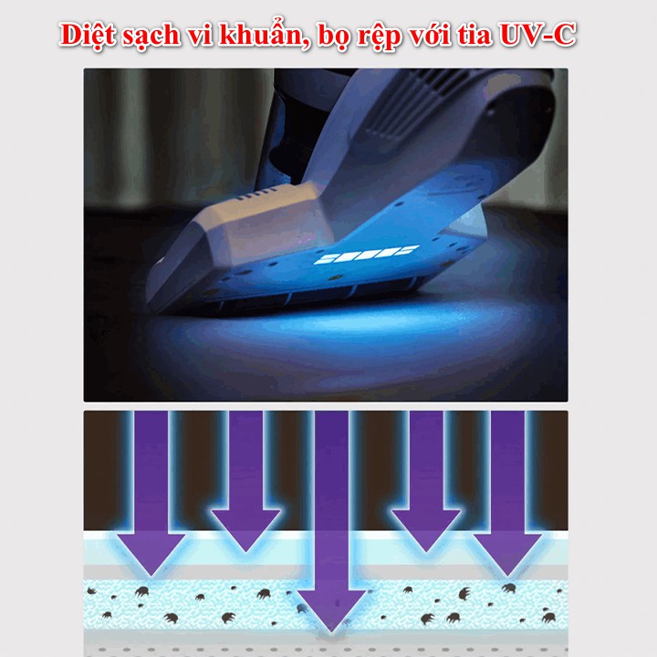 Máy hút bụi giường nệm diệt khuẩn Jimmy JV11 hút sạch bụi bẩn, lông tóc công nghệ UV-C | WebRaoVat - webraovat.net.vn