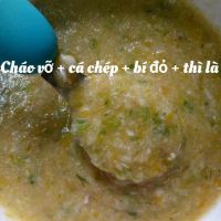 Cháo vỡ nấu cháo cho bé từ 8 tháng tuổi nhà làm Mẹ Bi Min
