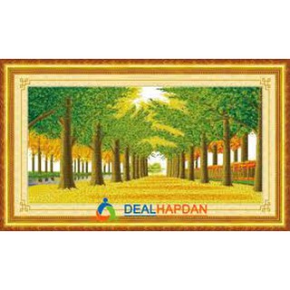 Tranh thêu chữ thập thêu kín chưa thêu Đường Hoa Z577, 135x75cm