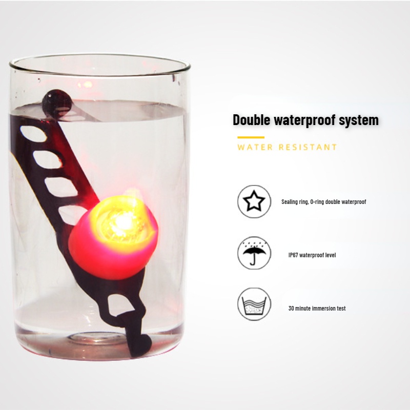 Đèn Pha Led Cảnh Báo USB Gắn Đuôi Xe Đạp Leo Núi / Scooter Cho Bé