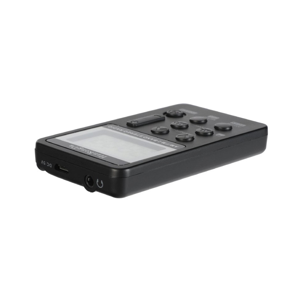 Radio Kỹ Thuật Số HanrongDa HRD-103 AM FM 2 Băng Tần Nhỏ Gọn Bỏ Túi Có Màn Hình LCD Và Dây Sạc Pin