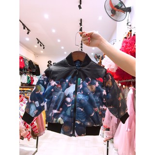 Áo khoác bomber hình người