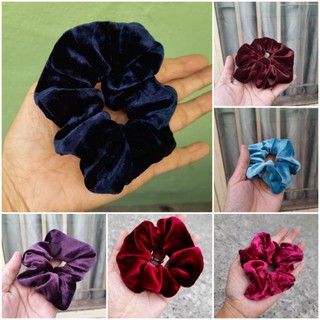 Cột tóc vải nhung trơn mã 11(Kt: 7-9cm)