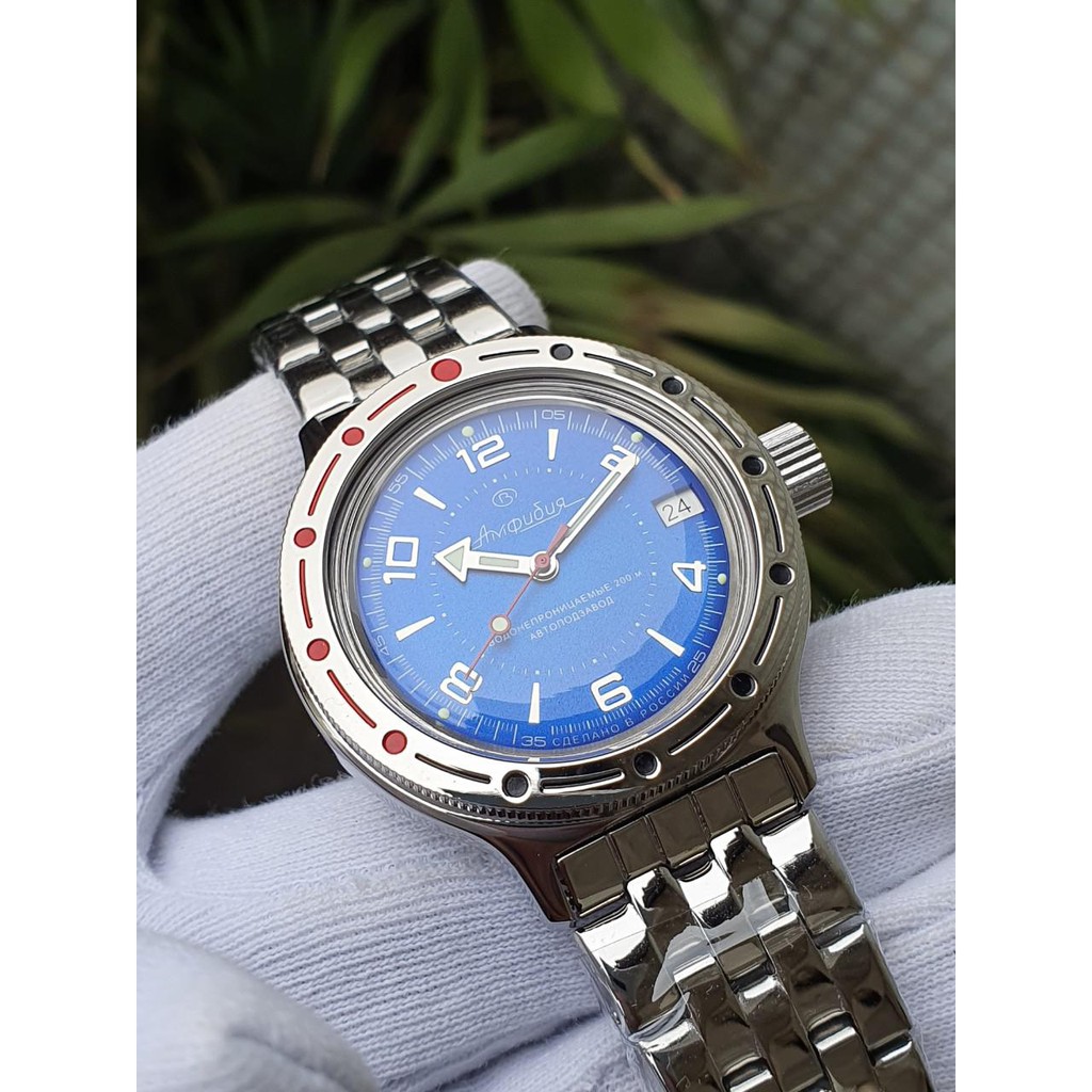 Đồng hồ nam Vostok máy cơ tự động Automatic, size mặt 40, chống nước tốt 20 ATM. Đồng hồ Nga Vostok Amphibia 420007 - 1