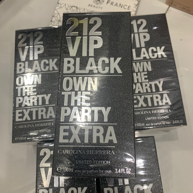 [Mã COSSALE27 giảm 80K đơn 1000K] Nước hoa nam 212 vip black extra limited edition edp 100ml full seal