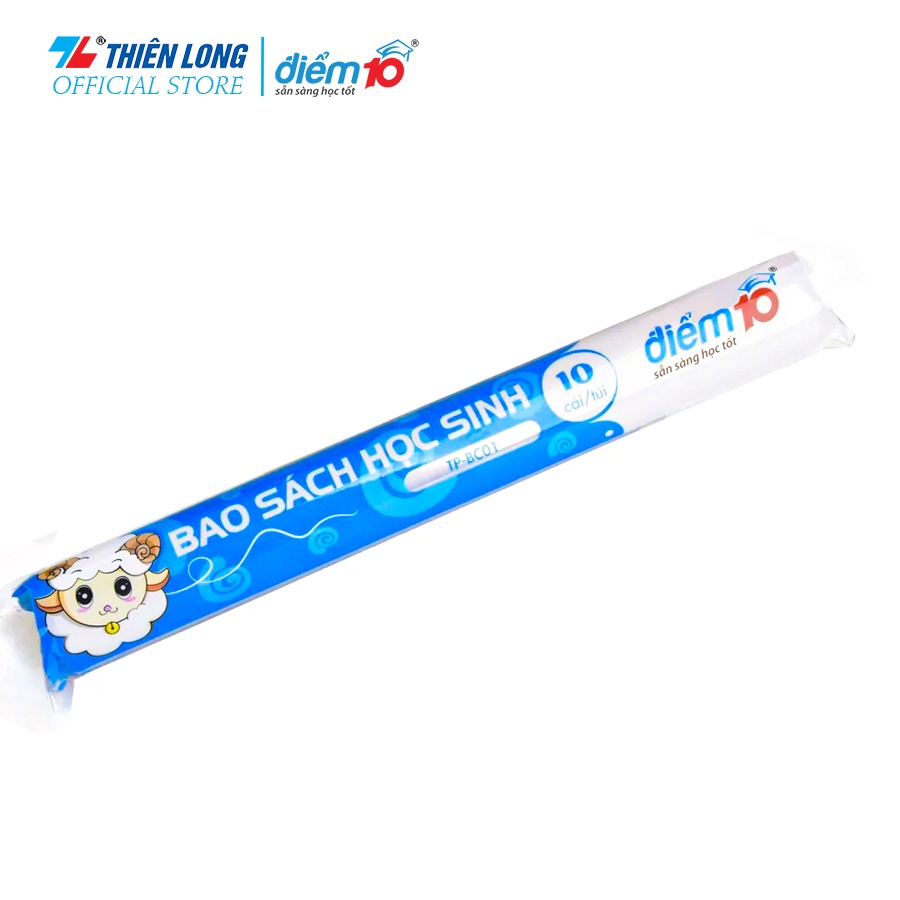 Bìa bao sách Điểm 10 TP-BC01 (10 cái)