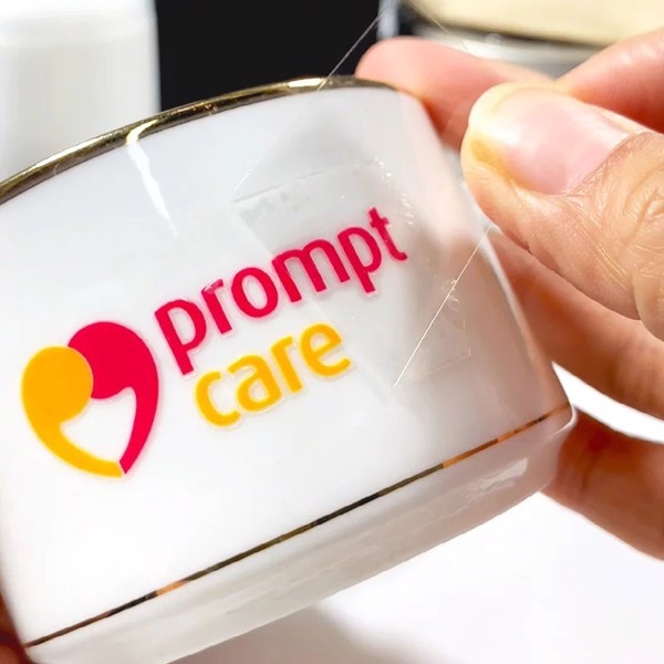 Decal in logo 3D UV DTF in dán logo nhiều màu  trên mọi chất liệu,in logo lên sản phẩm 3d nổi không cán màn.