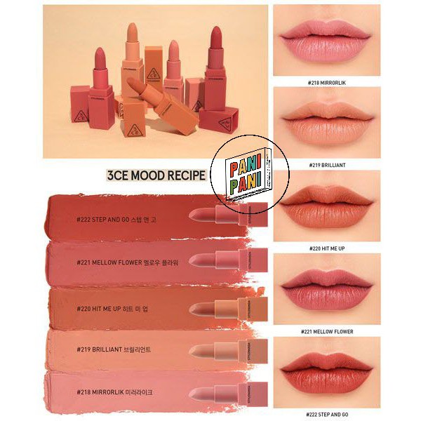 [100% AUTH] Son thỏi lì 3ce Matte Lip Color Mood On &amp; On