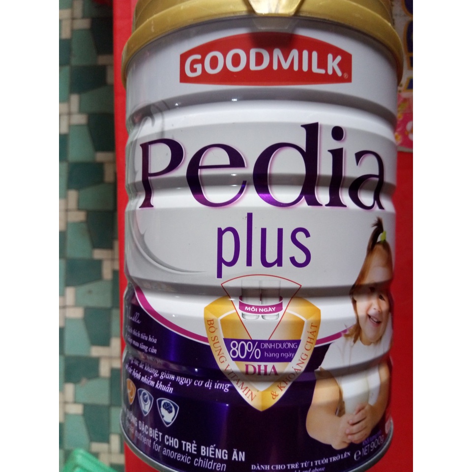 SỮA BIẾNG ĂN GOODMILK PEDIA PLUS 900G – DINH DƯỠNG CHO EM BÉ BIẾNG ĂN, CHẬM LỚN, HỆ TIÊU HÓA KÉM, NHẸ CÂN