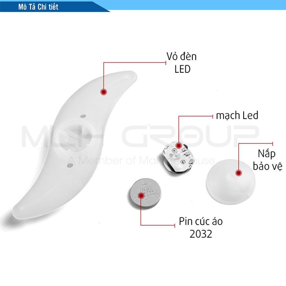 Đèn LED Gắn Căm Tăm Xe Đạp Trang Trí Bánh Xe Đạp Đẹp Mắt Chống Nước Nổi Bật Ban Đêm Và Pin Tiện Dụng MLH