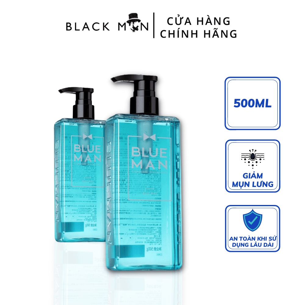 Sữa Tắm Nam Loại Bỏ Mụn Lưng, Hương Nước Hoa Thơm Lâu Anti Acne BLUEMAN